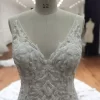 Luxurious Sequin V Neck Low Back Mermaid Wedding Dress TN125 - Image 5