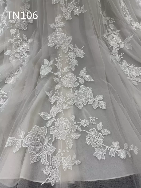 Premium Custom Made Sleeveless Applique A Line Dress TN106 - Image 10