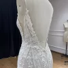 Spaghetti Straps Plunge Neckline Backless Mermaid Dress TN162 - Image 7