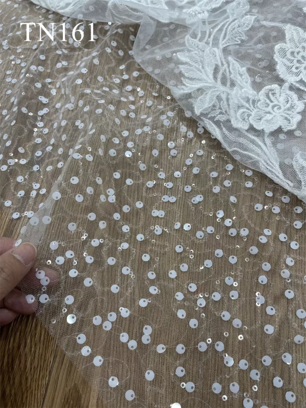Capped Sleeve Sparkling Tulle Big Floral Mermaid Dress TN161 - Image 7