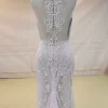 Embroidery Lace Back Mermaid Dress T021 - Image 4