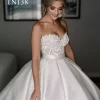 Sweetheart Neckline Belt Satin Ballgown Dress TN138